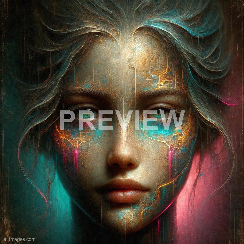 11494 - a-girl-s-face-resembles-an-old-weathered-painting-wit_250704101902_00001